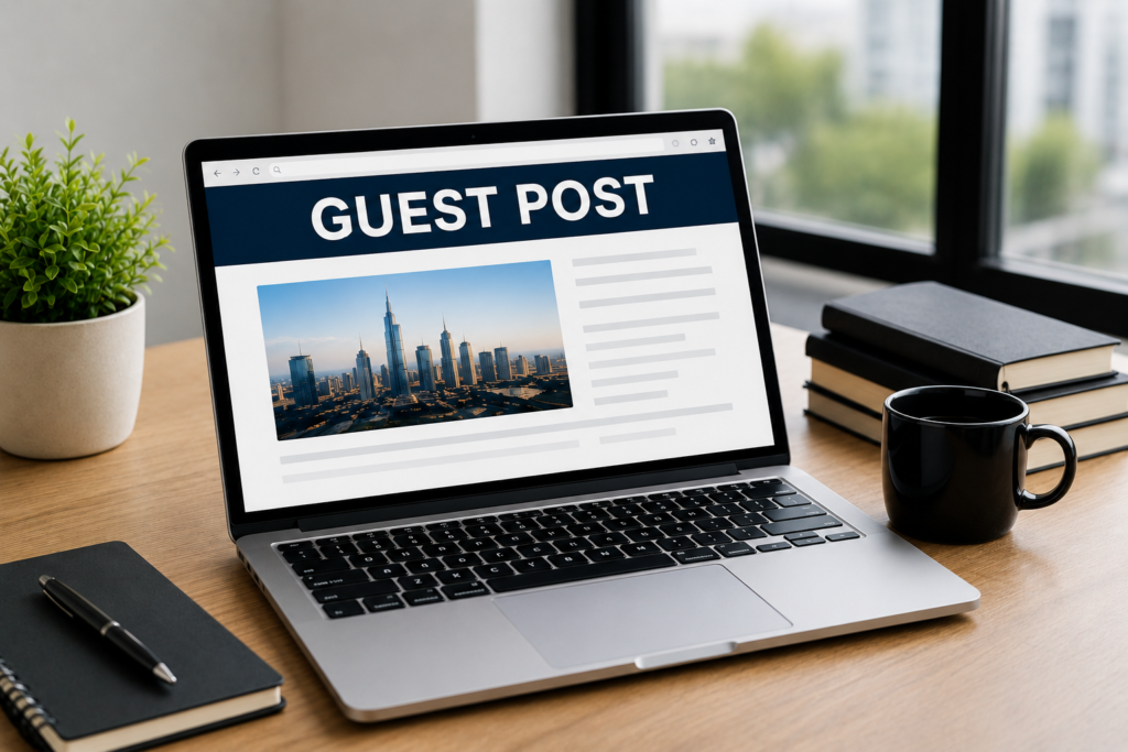 Guest posting builds brand authority - published article on authority website