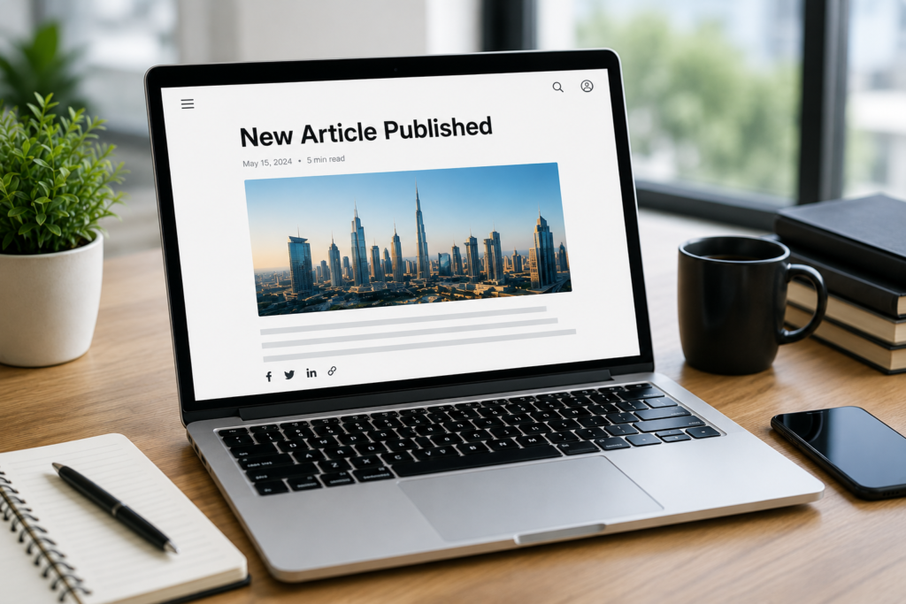 Digital PR for UAE businesses - media coverage and brand credibility